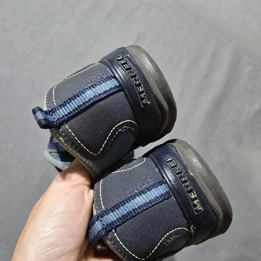 Merrell Hydro Sandals Kids Size 5 Navy Blue Green MY53375 Hiking Water Shoes